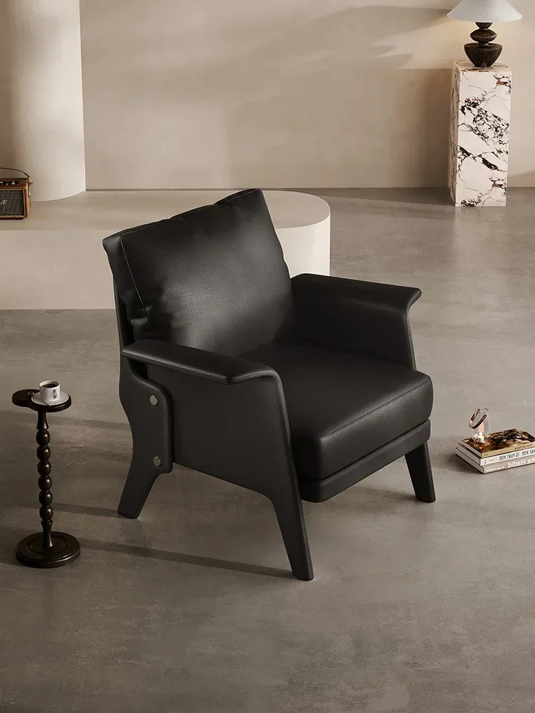 

ss CCasual Italian Minimalist Single Sofa Leisure Chair Balcony Meeting Chair