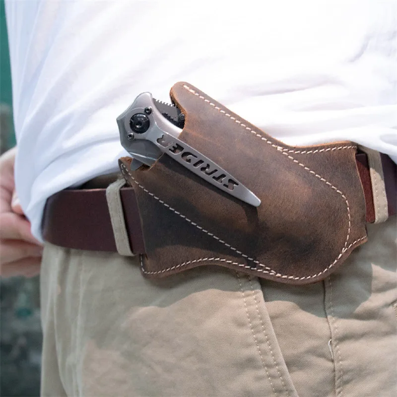 Leather Folding Knife Sheath, - Edc Carry Belt Leather recension och pris