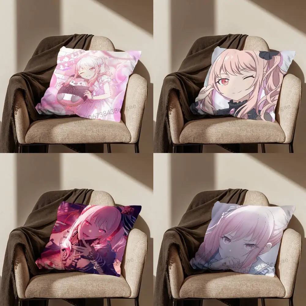 

Cute A-Akiyama M-Mizuki Throw Pillow Case For 45x45cm,55x55cm,30x30cm For Home Bedroom Decoration And Protector