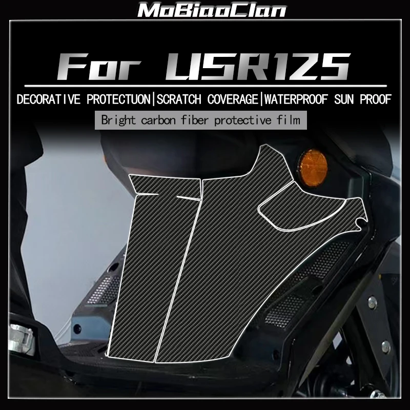 

For Haojue USR125 Motorcycle Sticker 6D Carbon Fiber Protective Sticker Body Film Modification Accessories