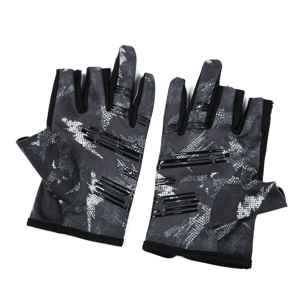 Gamakatsu Guantes de pesca tres dedos – Antideslizantes mar - imagen 2