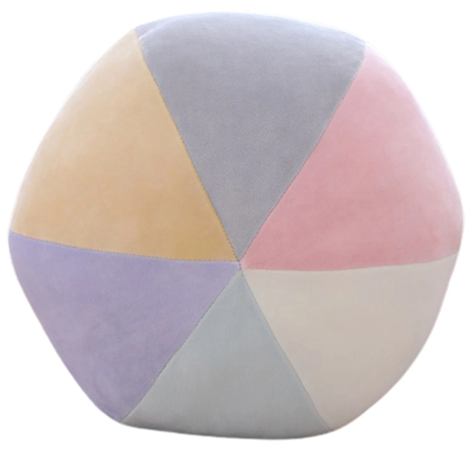 

Rainbow Color Cushion Plush Toy Elastic Stuffed Plushies Back Pillow Bedside Ornament Gift For Kids Girls