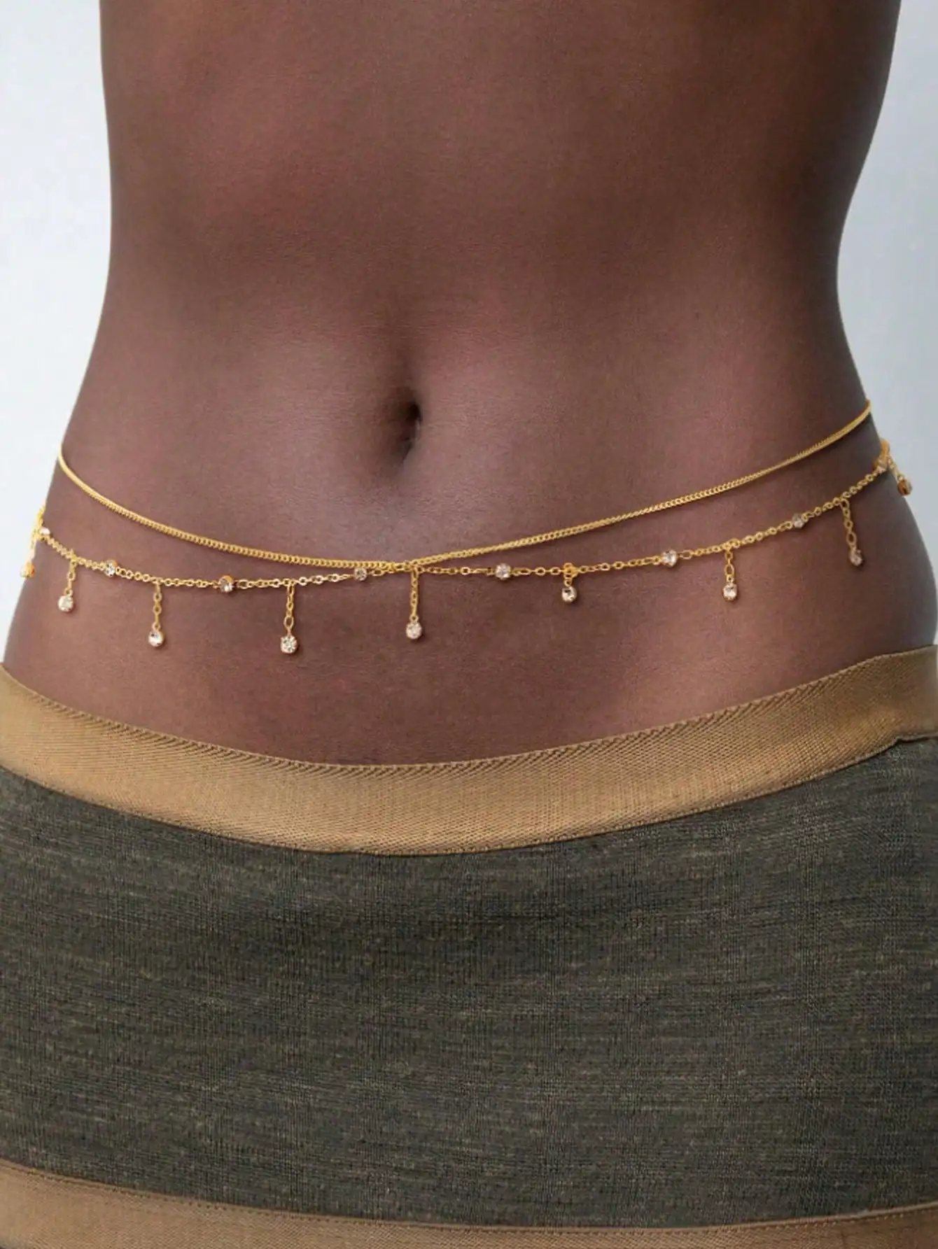 Bohemian Style Multi-Layer Sexy Bikini Set With Tassel, Waist Chain, Belly Button Jewelry, Suitable For Summer Beach, Vacation, Party, Women