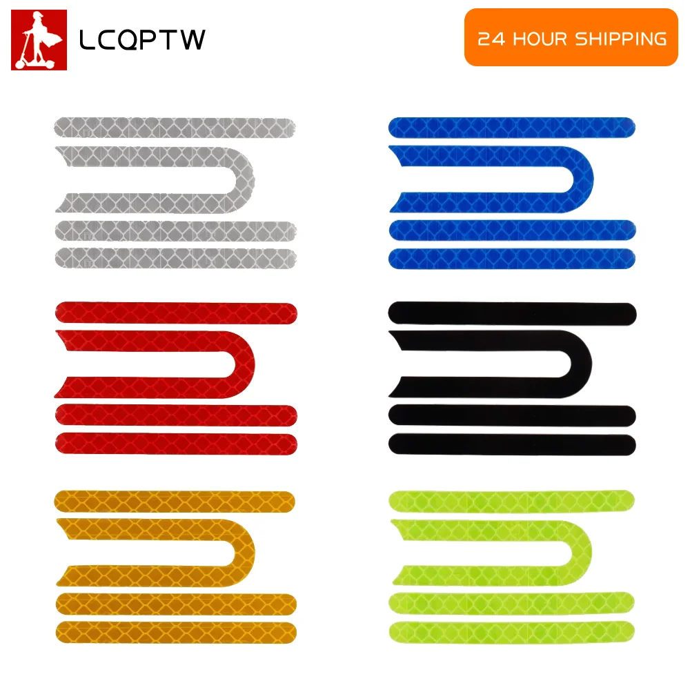 Wheel Hub Cover Reflective Sticker for Xiaomi M365 Pro Pro2 1S Electric Scooter Safety Warning Decal Decor Strip Reflective Tape