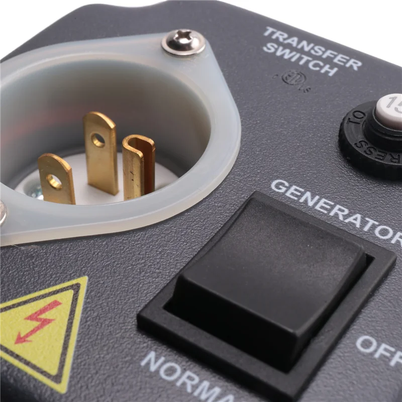 

Перекачивающий переключатель генератора, защищенный от атмосферных воздействий, предварительно проводный выключатель с автоматическим выключателем для автофургонов, прочный вилка стандарта США 15 А 125 В