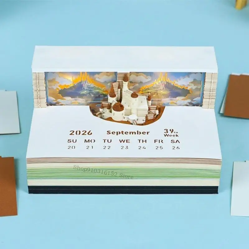 Heaven Alcazar Design Calendar Night Light Teep Special Paper Holiday تذكير