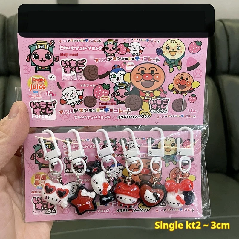 Новинка 6 шт. Sanrio Hellokitty Melody Kuromi мультфильм почтовый набор из смолы брелок подвесное украшение для девочек Сюрприз подарок сумка Подвеска