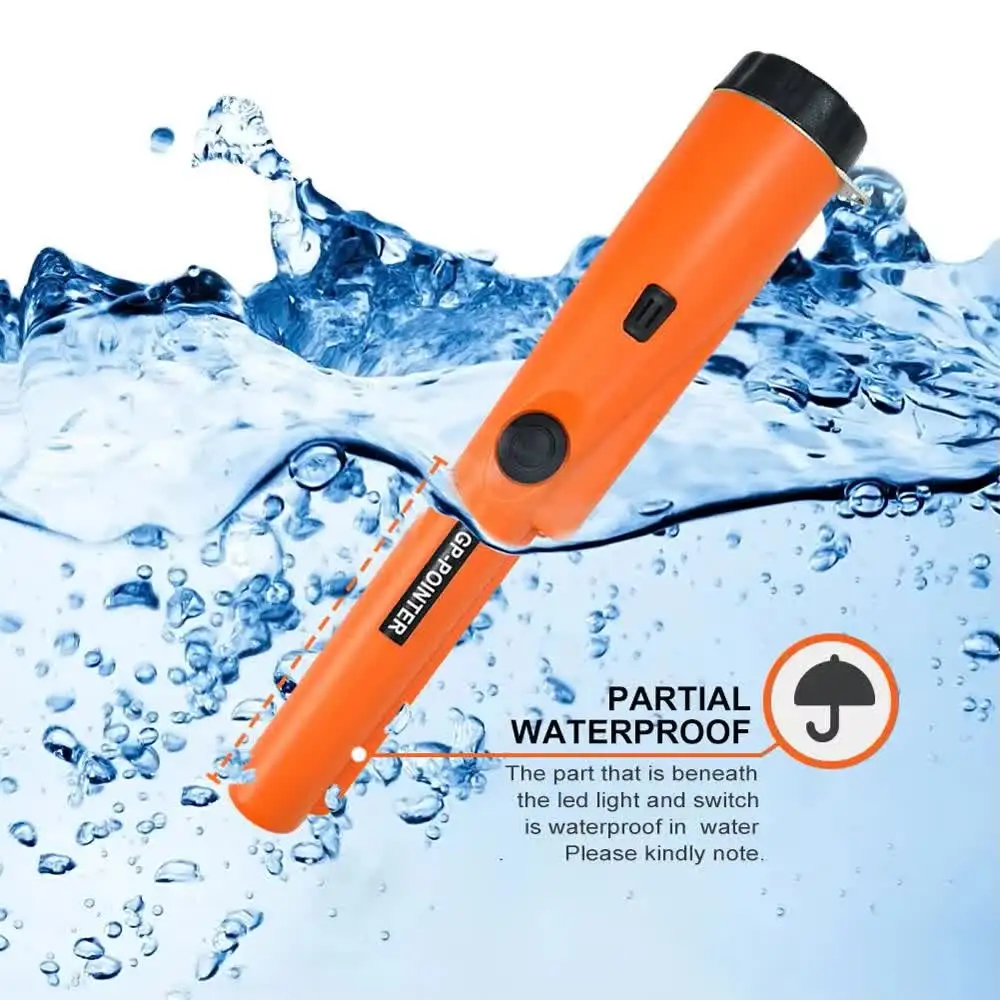 Portable Handheld Sensitive Metal Detector pointer Pinpointing waterproof 360°Scanning Locating For Outdoor Gold Digge
