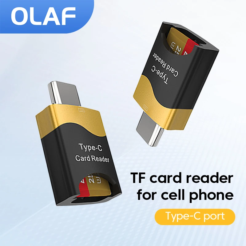 Olaf Type C Micro SD Card Reader Type C to TF Memory Card Reader Type C Converter Adapter for Phone iPad Macbook TF Card Reader