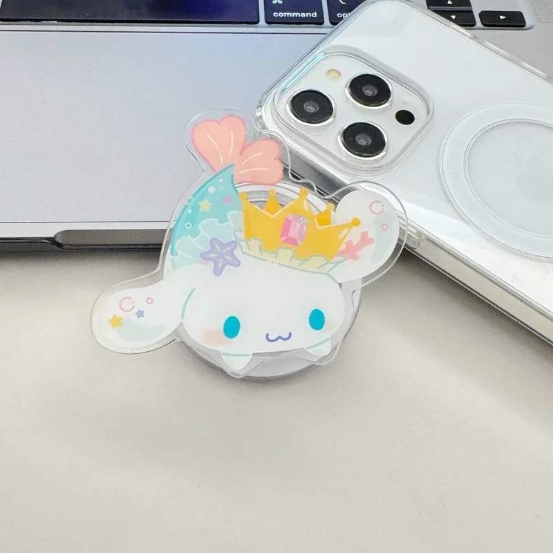 Sanrio Hello Kitty Kuromi Pochacco Melody For Magsafe Magnetic Phone Grip Tok Stand For iPhone Foldable Wireless Charging Holder