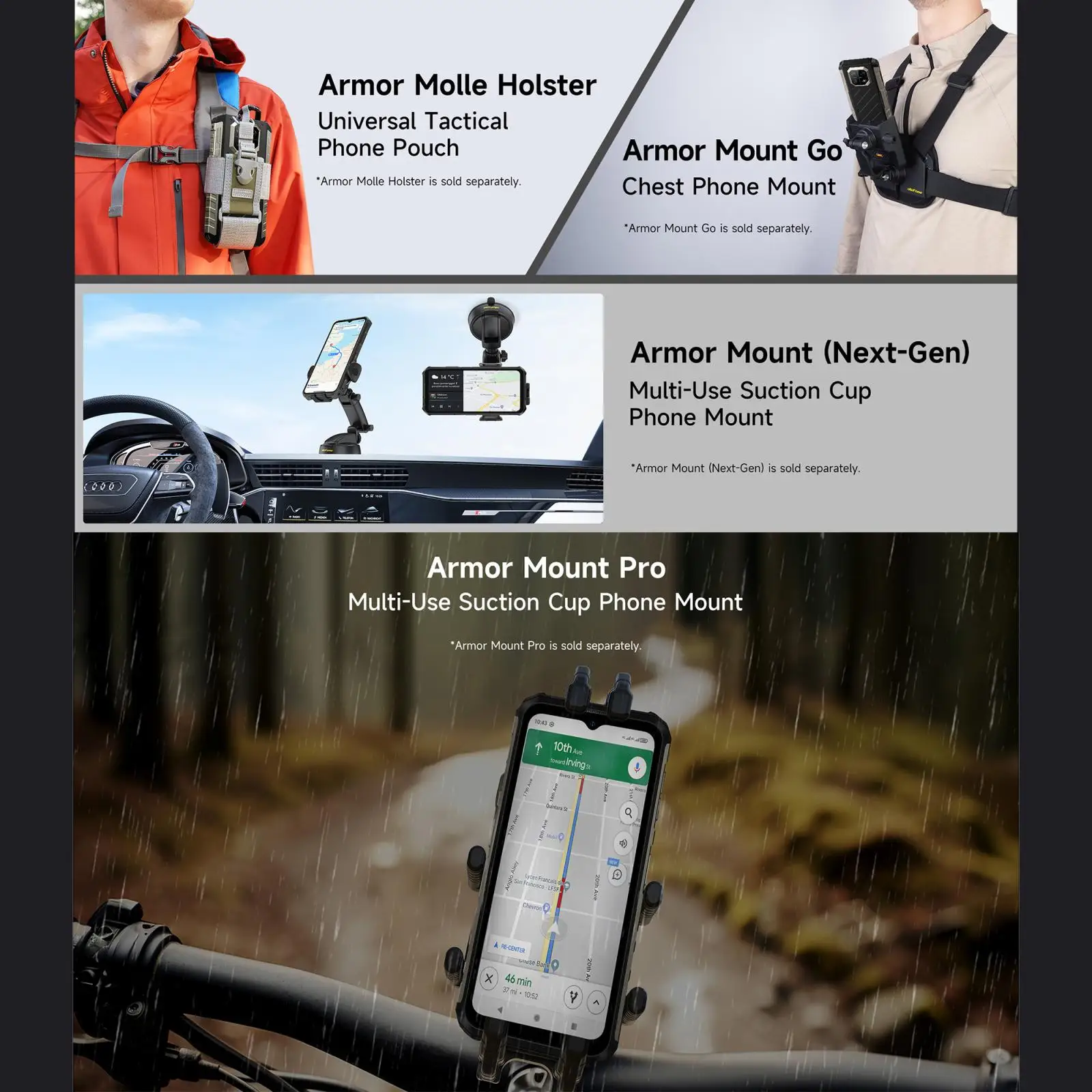 Ulefone Armor 22 Pro Rugged Phone 128GB/256GB 6.58 inch Android 16 MediaTek Helio G200 Global Version 4G NFC 6600mAh Smartphone