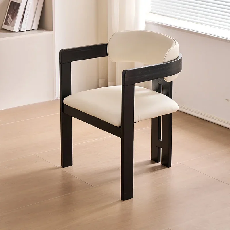 

For Unique Wood Dining Chairs Personalized Apartment Lounge Floor Living Room Chairs Minimalist Waiting Sillones Home Furniture