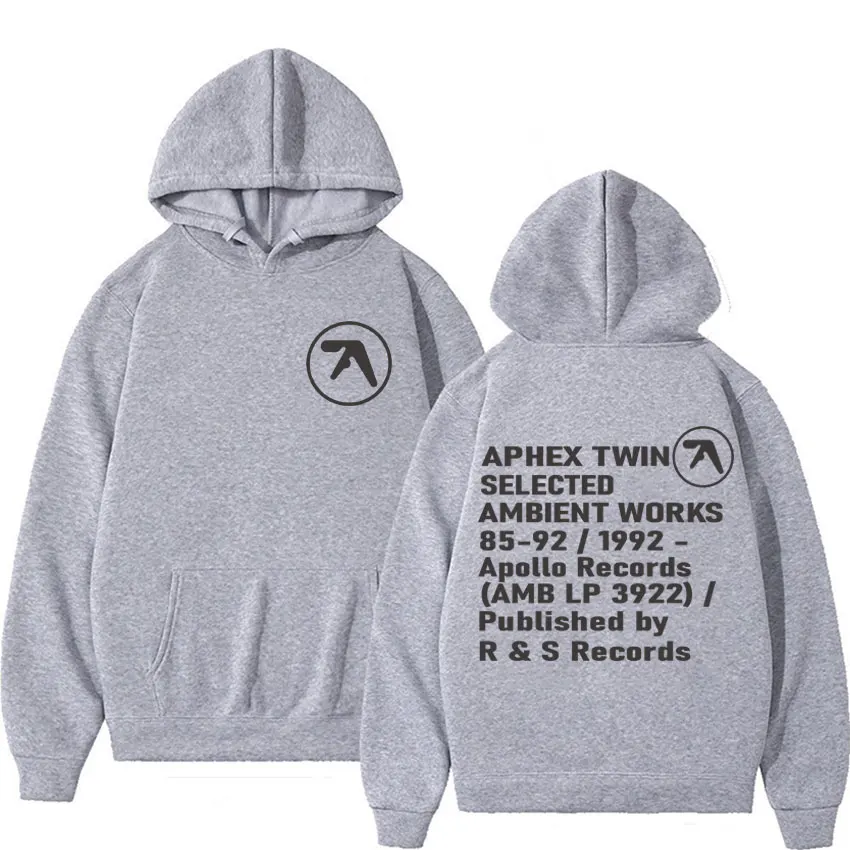 Aphex twin ambiente funciona registros impressão com capuz das