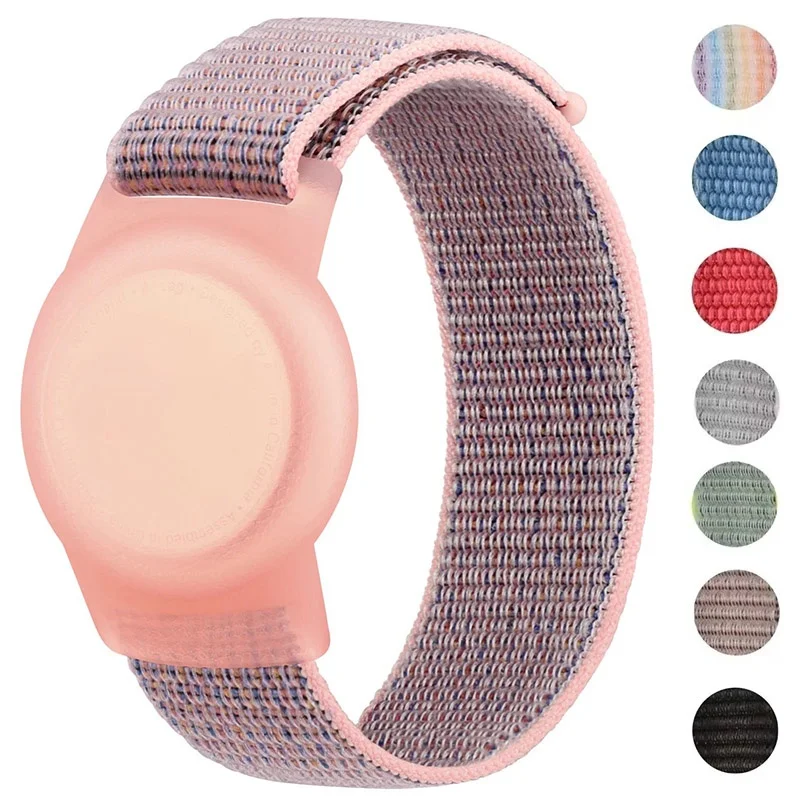 Nylon-Armband für Apple AirTags, Kinder-Armband, Nylonband, kratzfeste Abdeckung, Zubehör für Airtag Tracker-Halter, Uhrenarmband