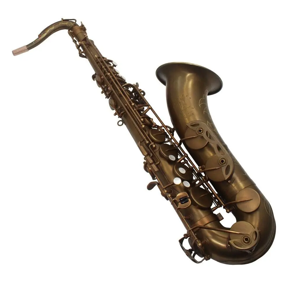 

Eastern music pro use Vintage antique unlacquered Mark VI style tenor saxophone