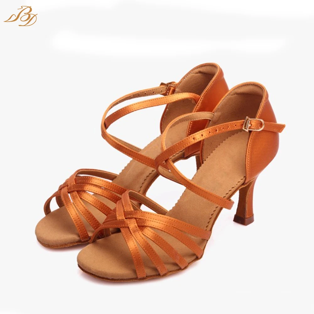 Female's Ballroom Latin Dance Shoes Competition ChaCha Kids Sports Dancing Shoe Brand Soft Sole Sneakers Adult Fitness BD216