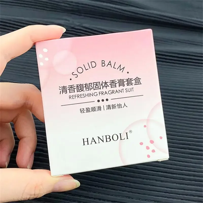 Ladies Solid Perfume Floral Delight Solid Perfume Balm Rose Jasmine Lily Long-Lasting Fragrance for Elegant Ladies