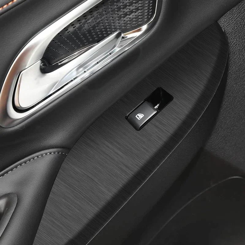 Car Carbon Interior Sticker Window Lifting Panel Decal Gear Door Protective Film Accessory For CHANGAN X7 PLUS 2024-Present LHD