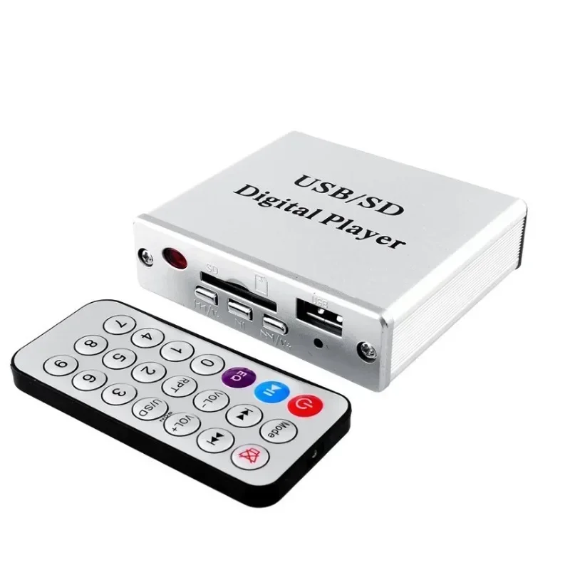 Nuevo Amplificador de potencia portátil MP3 SD USB reproductor de Audio lector 3 Control de teclado electrónico con control remoto