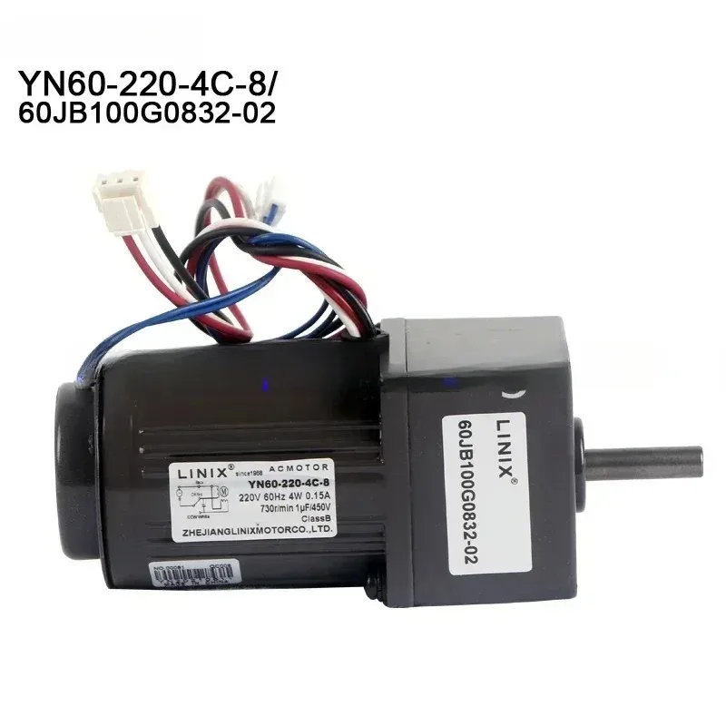 Motoriduttore AC 4W 60mm Motore YN60-220-4C-8/condensatore monofase Motore reversibile per la deradazione dei rifiuti bagnati da cucina