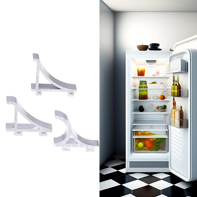 6PCS Metal K Type Freezer Shelf Clips Refrigerator Support Hooks Cooler Shelf Brace Refrigerator Beverage Cabinet Shelf Buckles