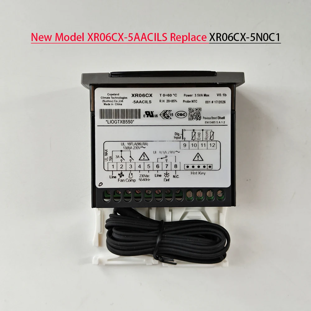 Obrázek 4: Copeland dixell XR06CX-5N0C1 termostat  aktualizovaná náhrada modelka XR06CX-5AACILS plný kompatibilní