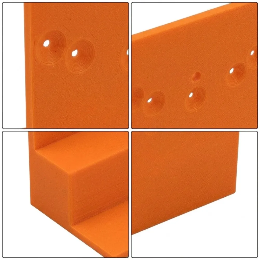 Stepped Plastic Clip for Horizontal and Vertical Alignment Reference in Cabinet Frame and Wardrobe Side Mounting Applications