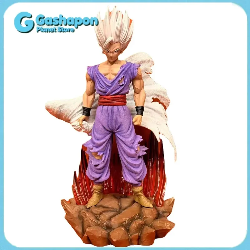

Dragon Ball Super Gohan Beast White Hair PVC Figure Statue with Piccolo Cape Desktop Decor Collectible Gift for Anime Collectors