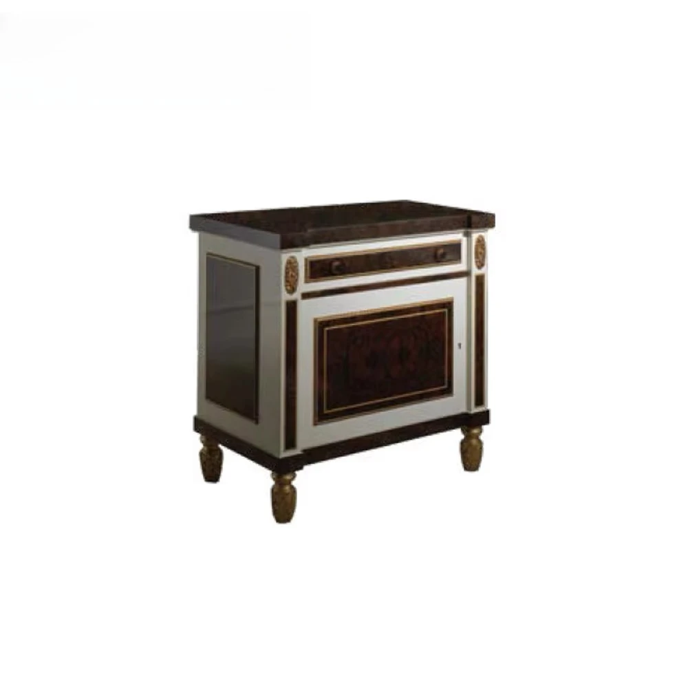 

Display of European antique solid wood handmade gold decorative cabinet and living room furniture