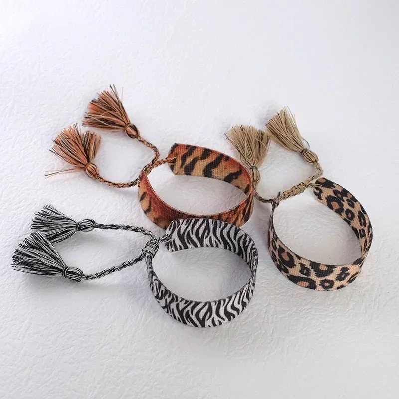 Bohemia Braided Fabric Bracelet for Women Bohemian Adjustable Bracelet Handmade Wrist Bracelet Tassel Fashion Jewelry Wholesale