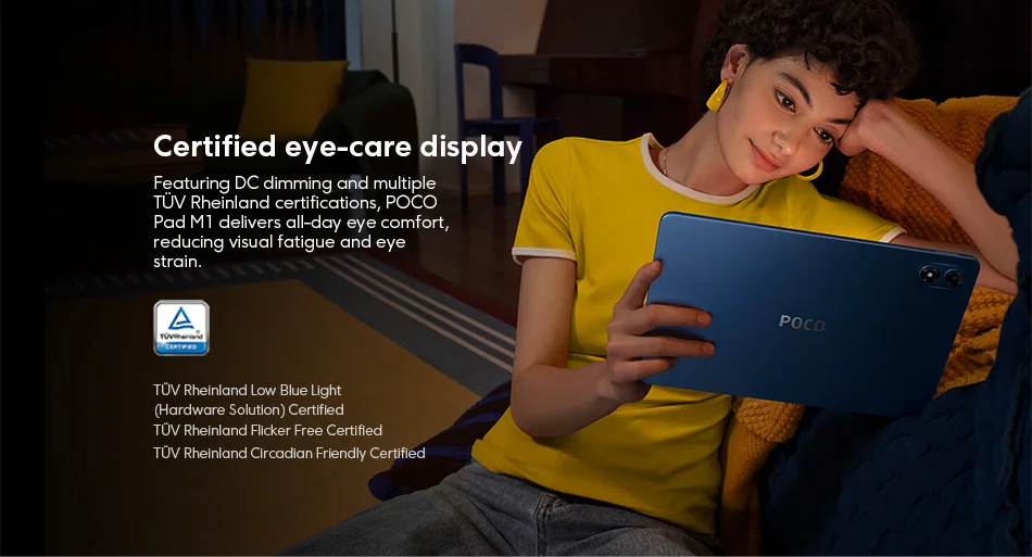 Newest POCO PAD M1 Global version Tablet Snapdragon 7s Gen 4 12.1" 120Hz 2.5K display 12000mAh 33W Fast charging Pad PC