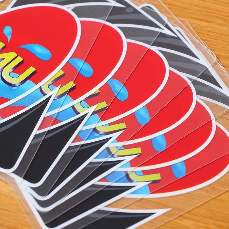 Uno Games-Cartes à jouer Flip Multiplay en PVC, ixde famille, Loisirs amusants, Transparent, Imperméable, Cadeaux d'anniversaire pour amis