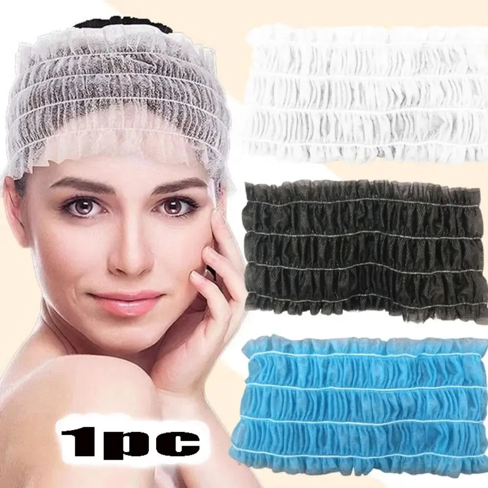 Nuevo gorro de ducha desechable, diademas elásticas no tejidas, accesorios para pestañas, pestañas de injerto, Spa, suministros de baño, peluquería