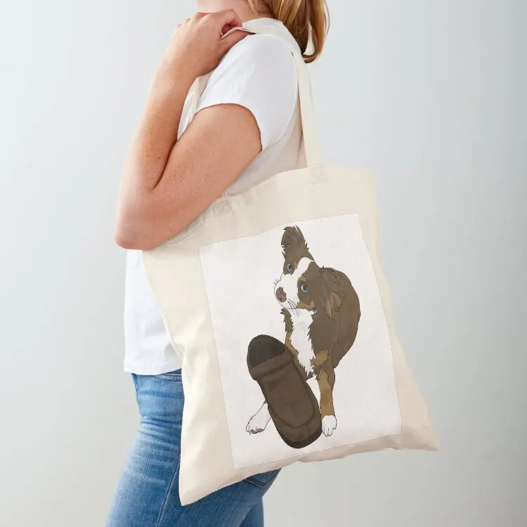 

Dog being bad, but doesn't know it.. Tote Bag shopping bag Shopper bag shopper women custom fabric
