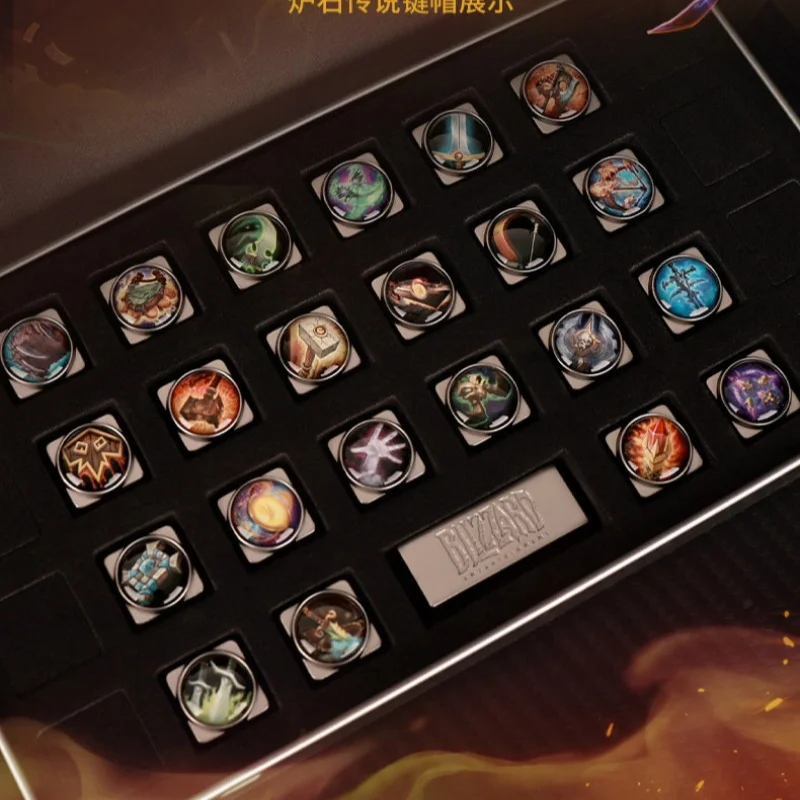 Official Blizzard Hearthstone Metal Keycaps Custom Gaming Keycap Set For Mechanical Keyboard Gaming Enthusiasts Game Periphery