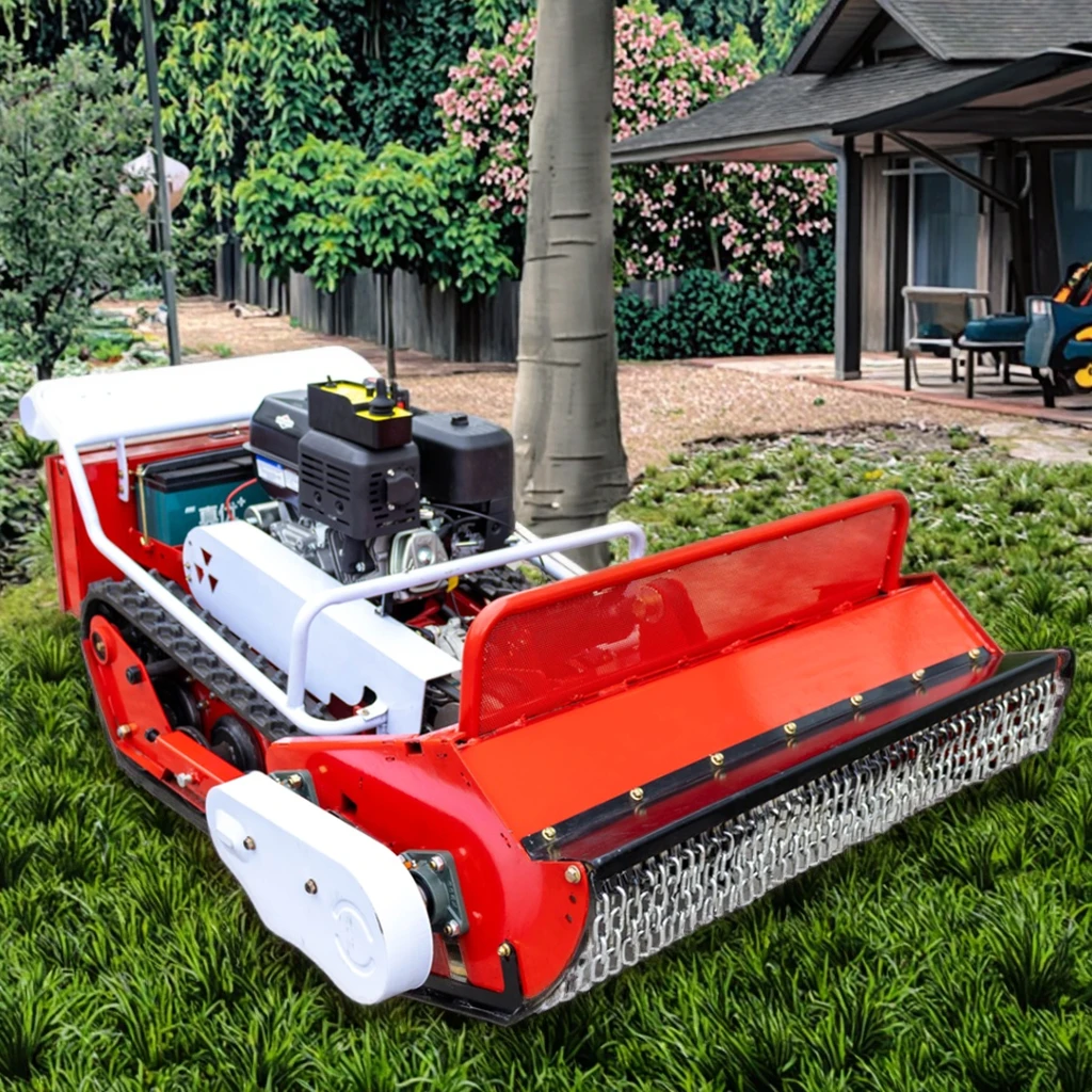 

EPA/Euro5 Gasoline_Power-Power Diesel Remote Control Lawn Mower Electric Start Flail Lawn Mower Cutting Width 800mm 1000mm Grass