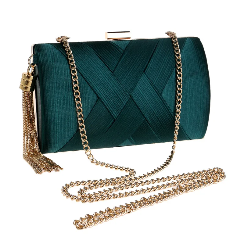 2025 New Fashion Women Evening Bags Tassel Ladies Clutch Purse Shoulder Chain Wedding Party Handbags bags Bolso de mujer sac 가방
