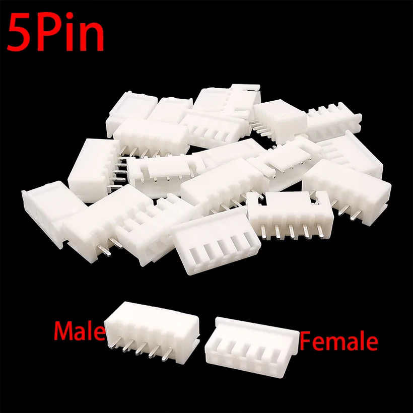 100 Stücke JST XH2.54 2/3/4/5 Pin Terminals Kunststoff Shell Stecker + Buchse Draht Stecker XH 2,54 2P 3P 4P 5P