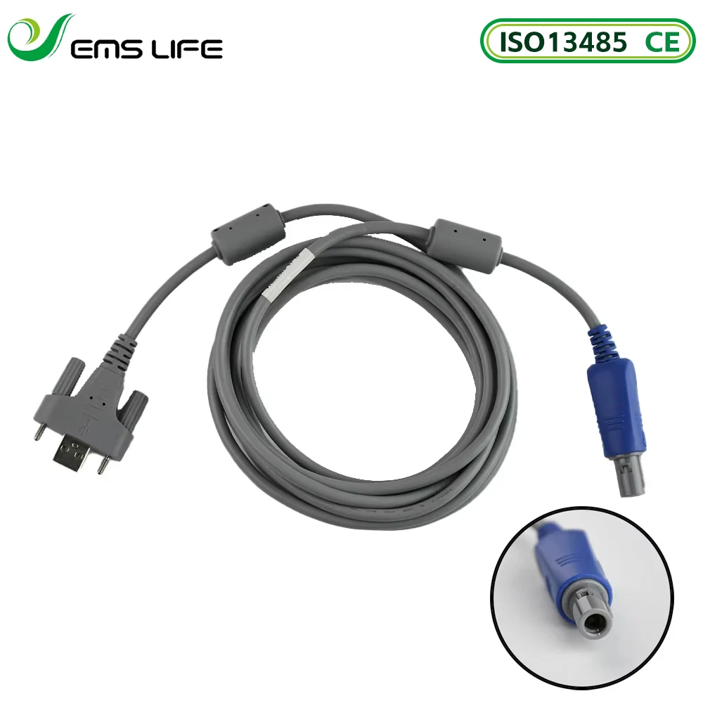 

3M Length Data Adapter Cable Compatible for Edan SE-1515 Workstation with USB Connector