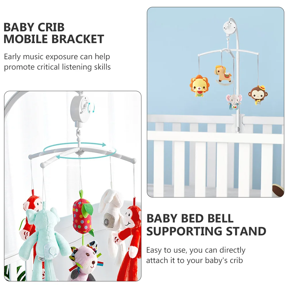 1 set 1 Set Crib Mobile Arm Bracket Holder For Hanging Music Box Bed Bell Stand Bed Bell Holder Newborn Crib Accessories