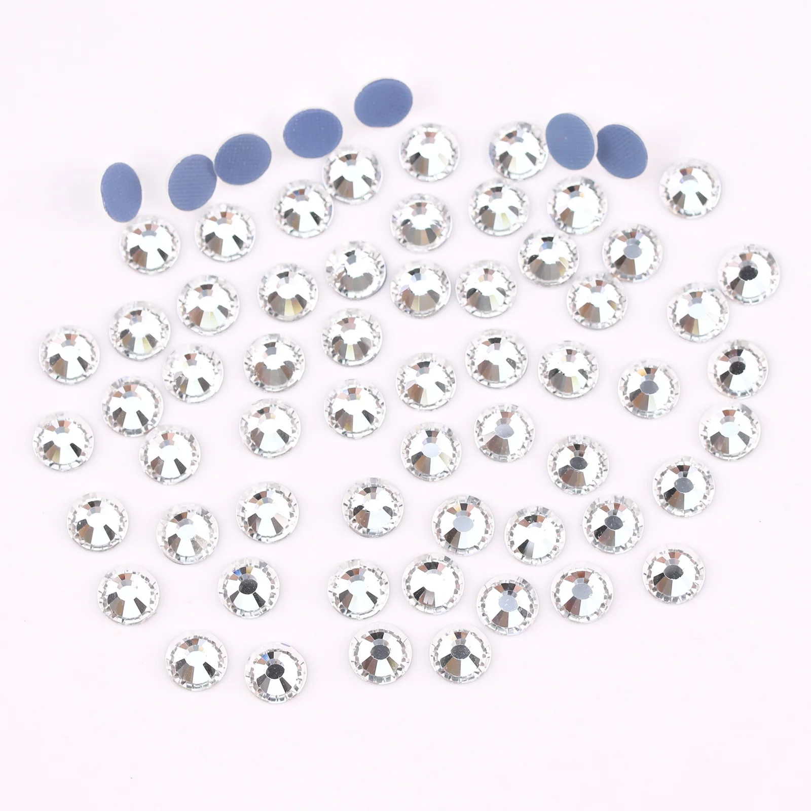 SS6-SS50 AAAAA  High Quality Glass Clear Crystal  glitter Flatback Stones Hot Fix Strass DIY Beads Iron On HotFix Rhineston