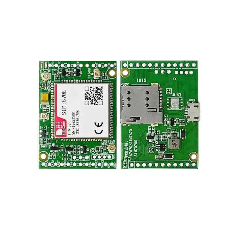 SIMCOM SIM7670E SIM7670G Double-row needle Core board 4G LTE CAT1 Module Support GNSS Modem Board breakout kit with Antenna