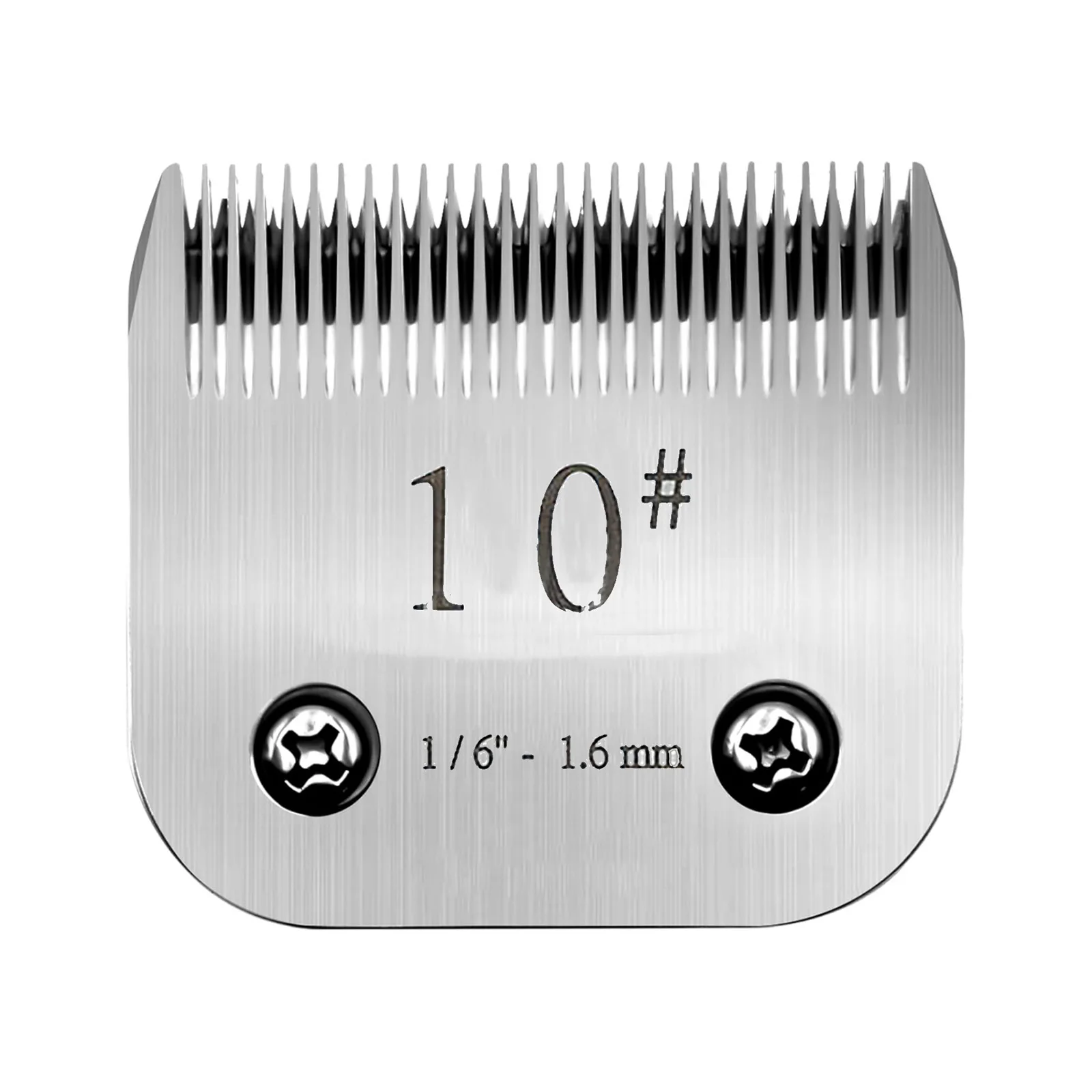Cortadora de cuidado de mascotas, cuchillas de repuesto 10F para Andis Oster A5, cortadora Wahl KM desmontable de acero inoxidable 10F, 1 ud. #   Hoja