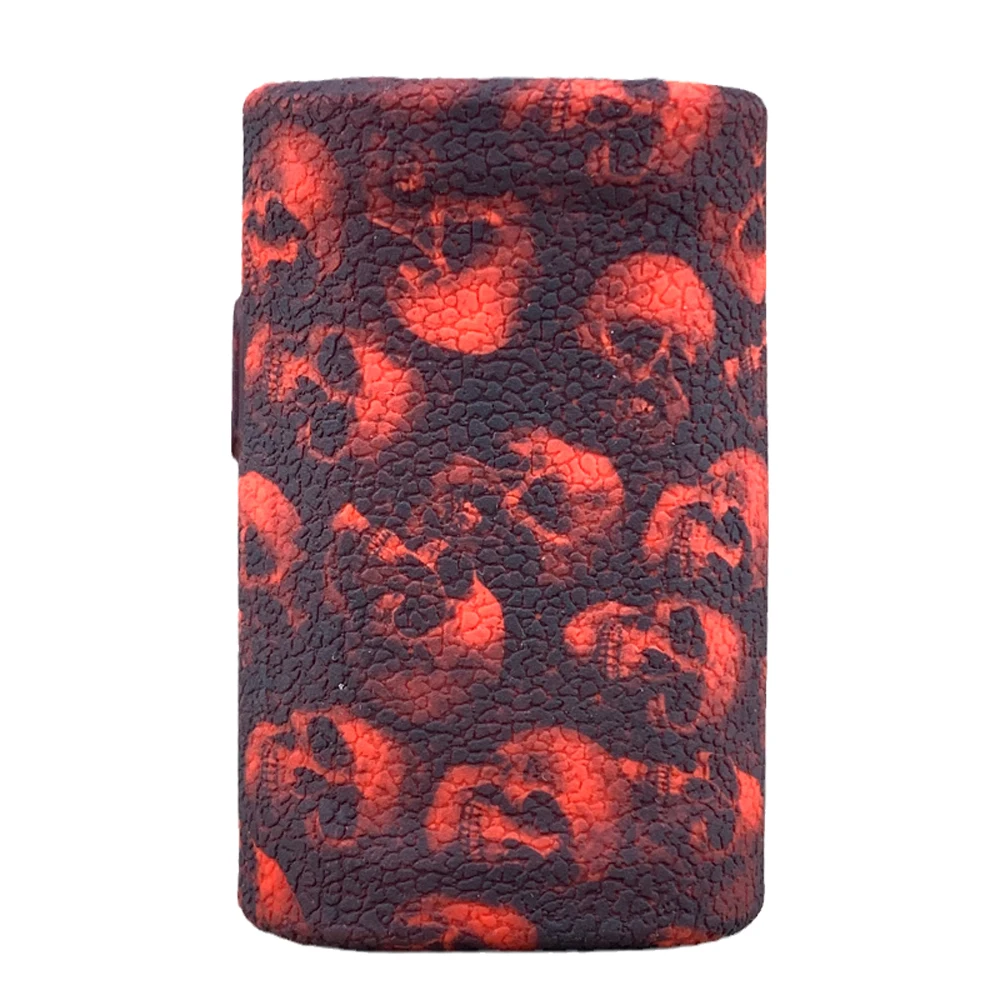 [Case Only]Protective Silicone Texture Skull Head Case for Geekvape Aegis T200 Mod Kit Skin Sleeve Cover Wrap gel