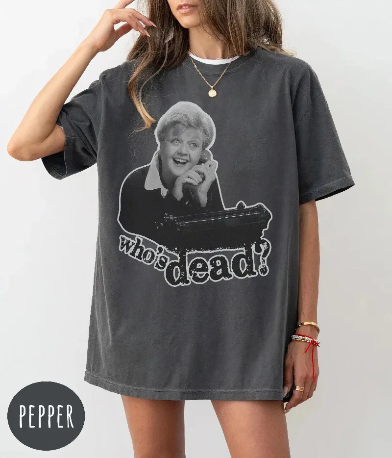 Camiseta de Jessica Fletcher - Murder, She Wrote, regalos para fanáticos, camiseta holgada y transpirable de verano para hombres y mujeres