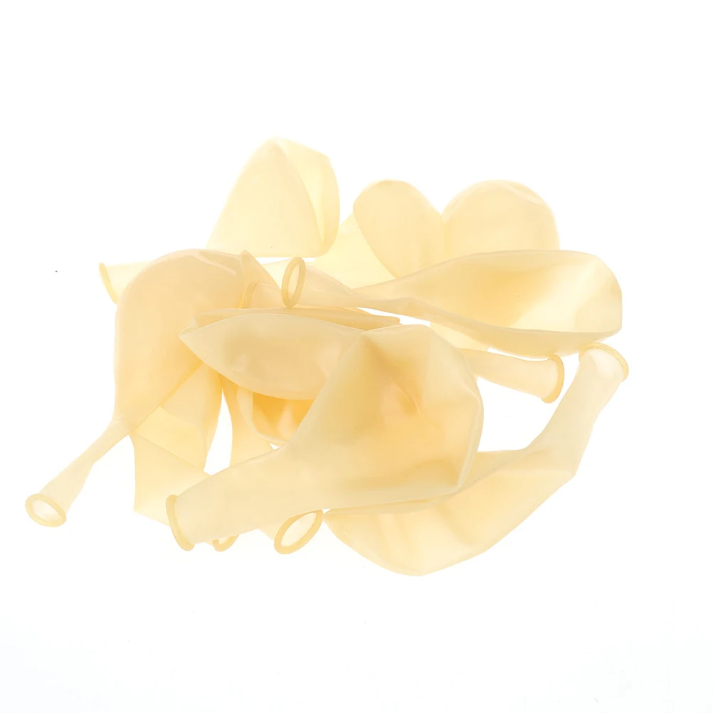 

12Pcs Bright Transparent Thickened Latex Round Balloons 12 Inch Colorful Balloon for Party Decoration Helium Filling