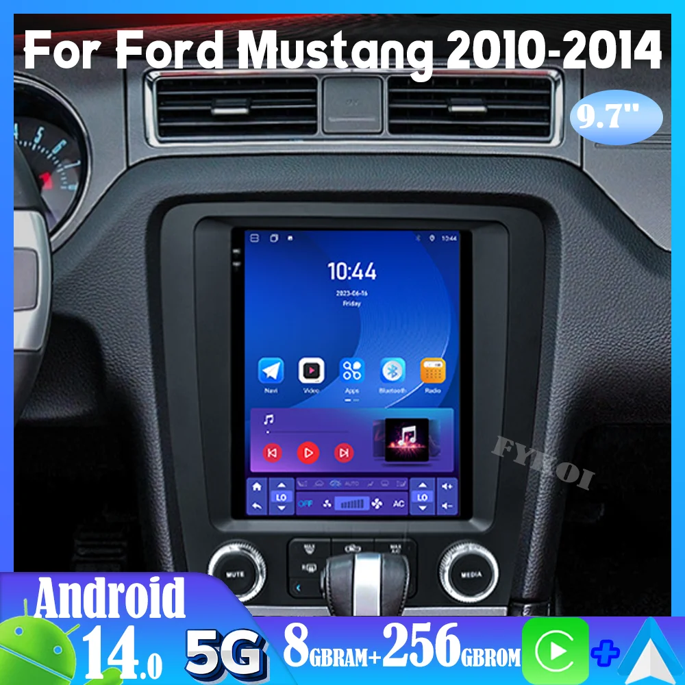 

Android 15 для Ford Mustang 2010-2014 автомобильный мультимедийный плеер радио авто Bluetooth Carplay сенсорный экран 4G авторадио видеоплеер