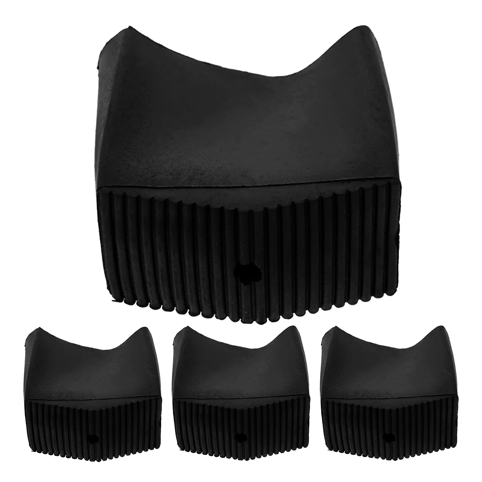 

4pcs Feet Covers Rubber Non-Slip Replacement Cushions For Step Ladders Home Use Durable Bottom Sleeves Foot Protectors Ladder