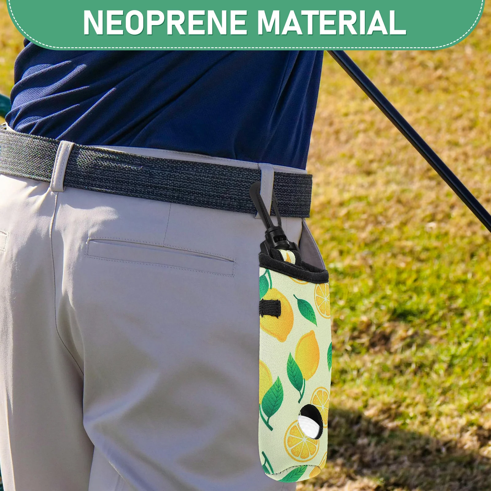 كرة الغولف حقيبة النيوبرين مرونة مقاومة للاهتراء المحمولة الخصر معلقة كرات الغولف حامل كيس التخزين حامل تي شيرت الغولف