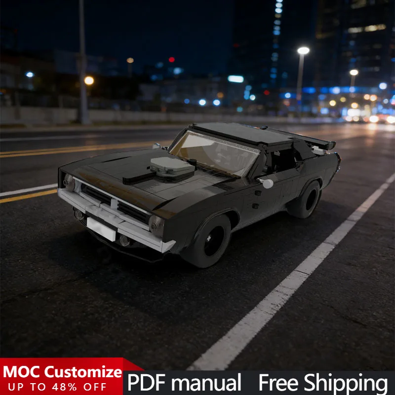 

Набор для сборки гоночного автомобиля (1507 деталей), модульный конструктор MOC, развивающая игрушка-конструктор, подарок на день рождения